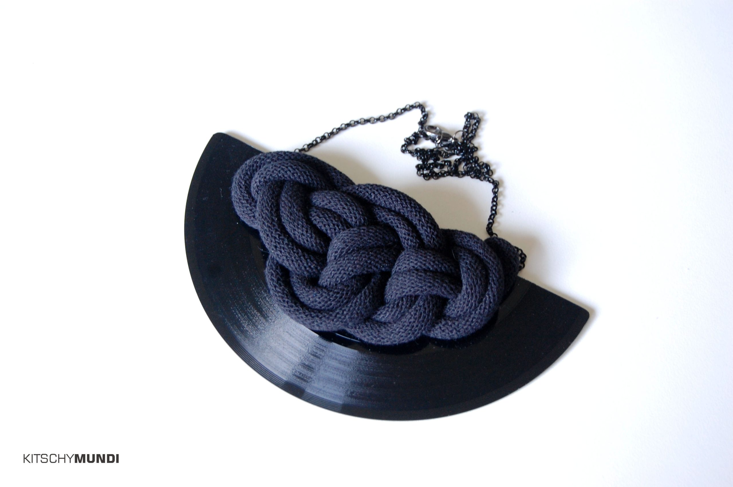 Verižica Vinyl&Rope Wave - Black - slika 2