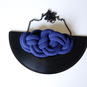 Verižica Vinyl&Rope Wave - InkBlue