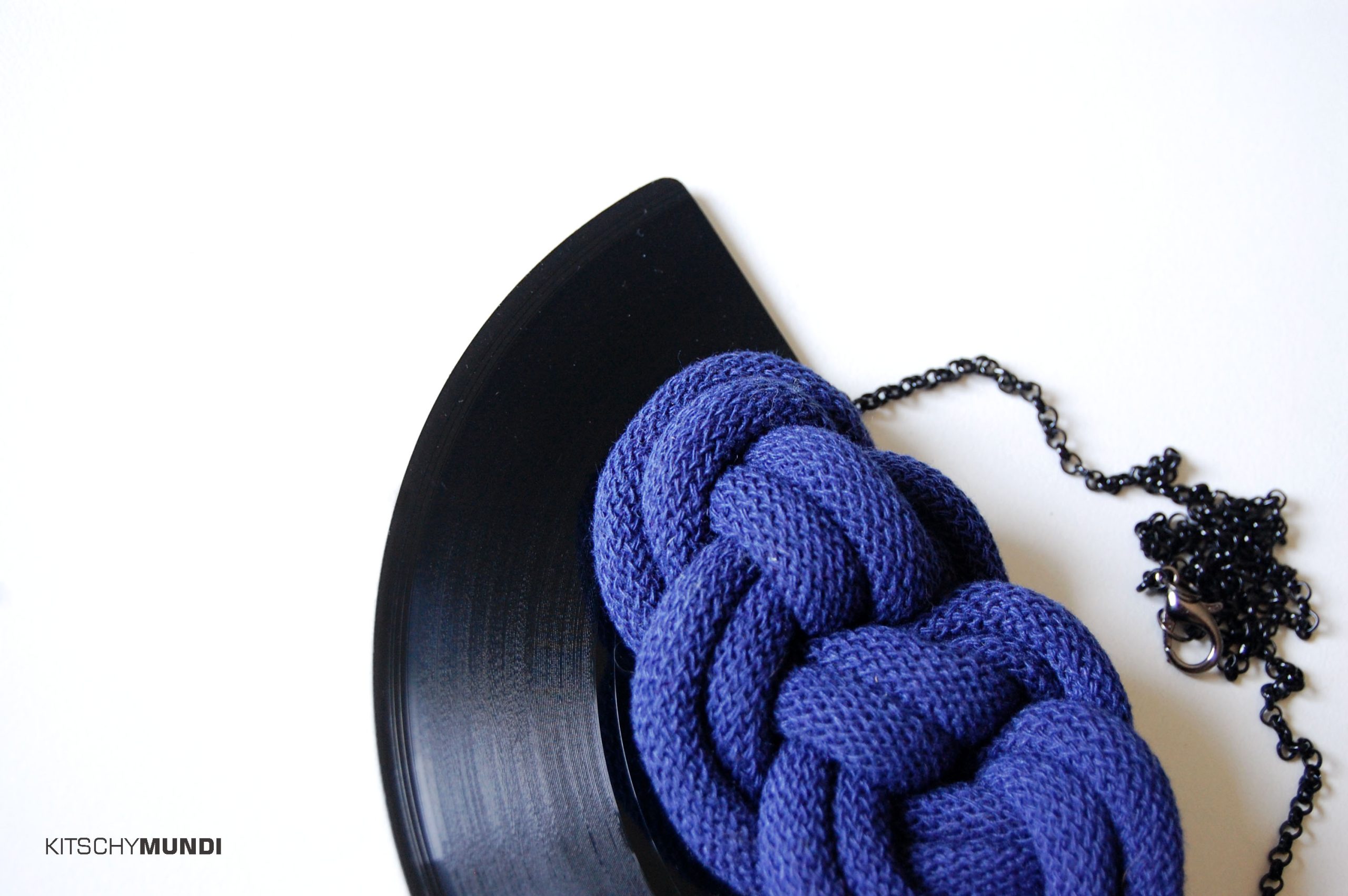 Verižica Vinyl&Rope Wave - InkBlue - Image 3