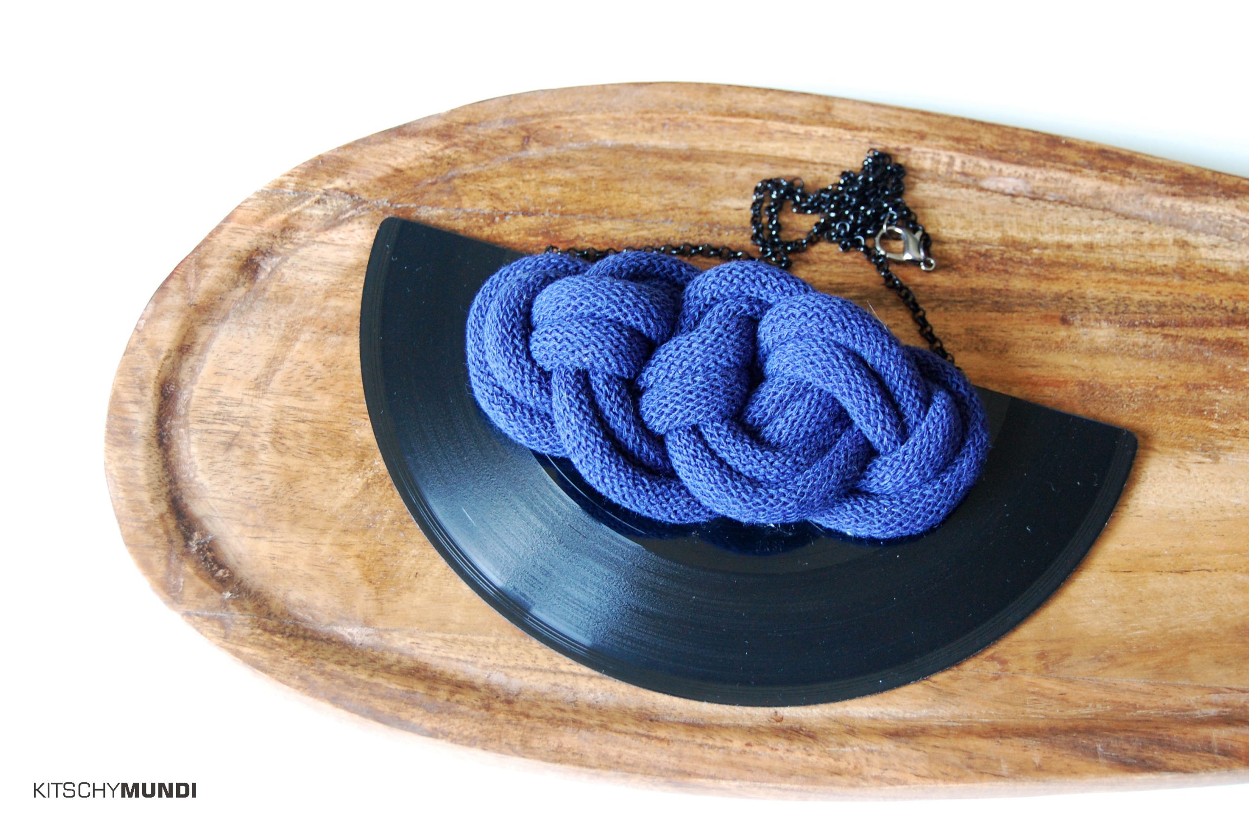 Verižica Vinyl&Rope Wave - InkBlue - Image 2